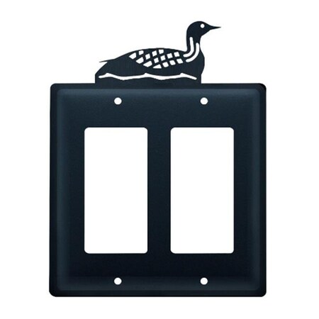 Village Wrought Iron Village Wrought Iron EGG-116 Loon GFI Cover DBL EGG-116